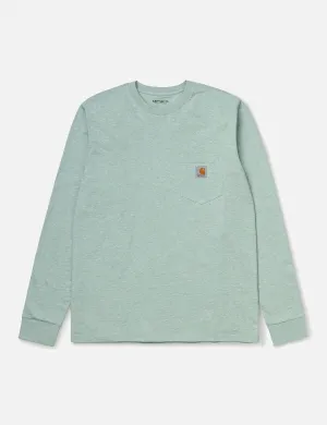 Carhartt-WIP Pocket Long Sleeve T-Shirt - Zola Heather