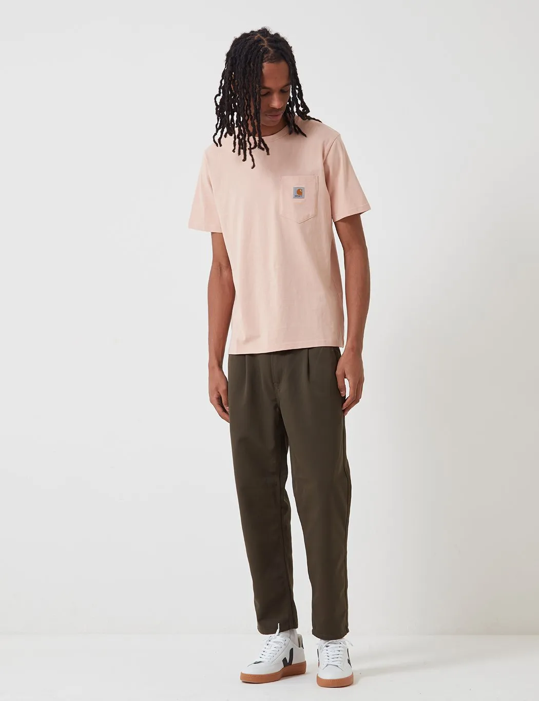 Carhartt-WIP Pocket T-Shirt - Powdery Pink