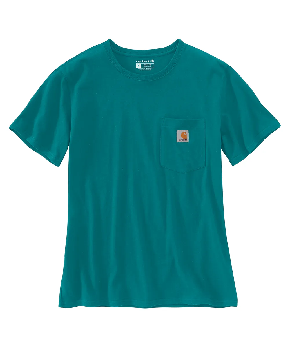 Carhartt Women’s WK87 Short Sleeve Pocket T-Shirt - Shaded Spruce