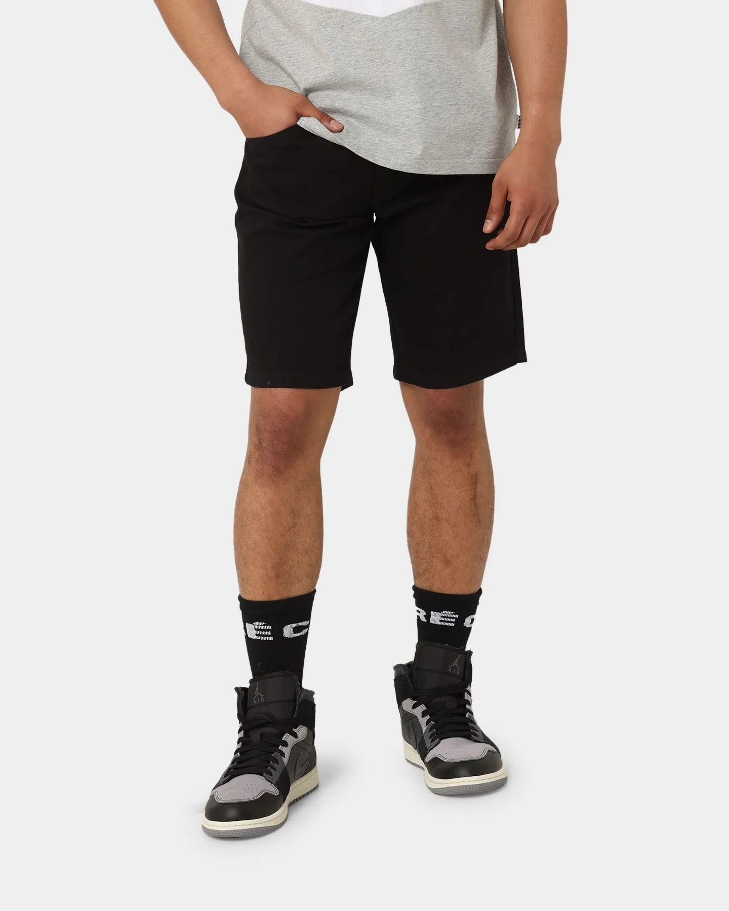 Carre Relache Denim Shorts Black