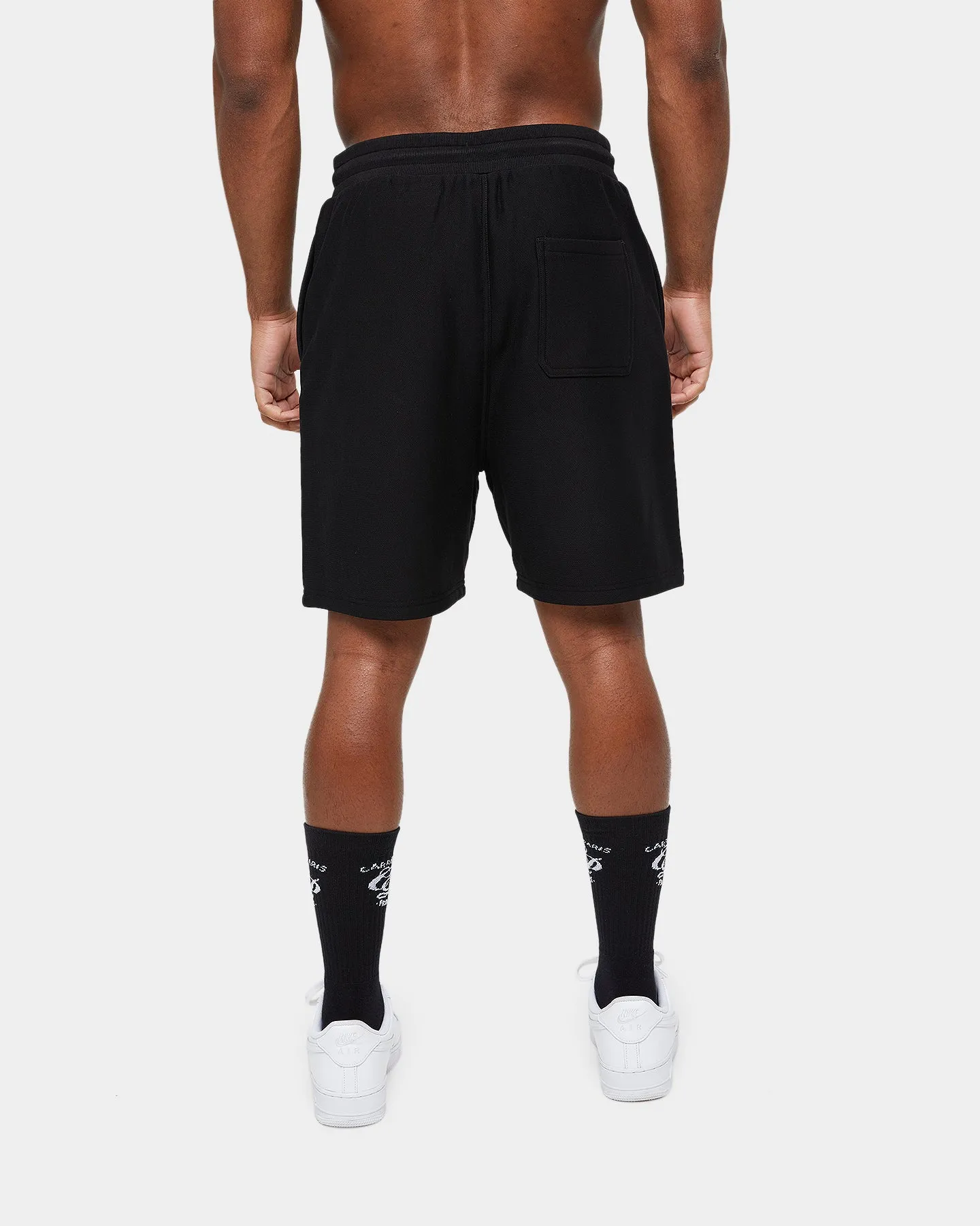 Carre Volle Rose Sweat Shorts Washed Black