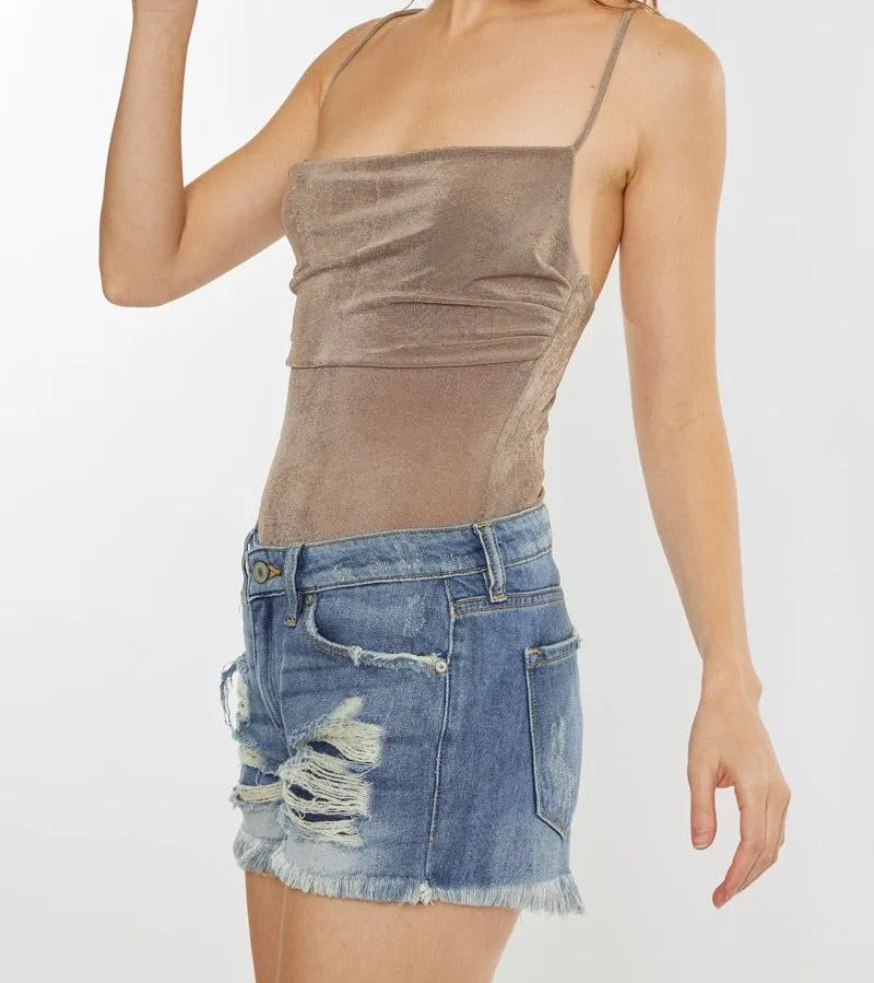 Cassandra Mid Rise Boyfriend Shorts
