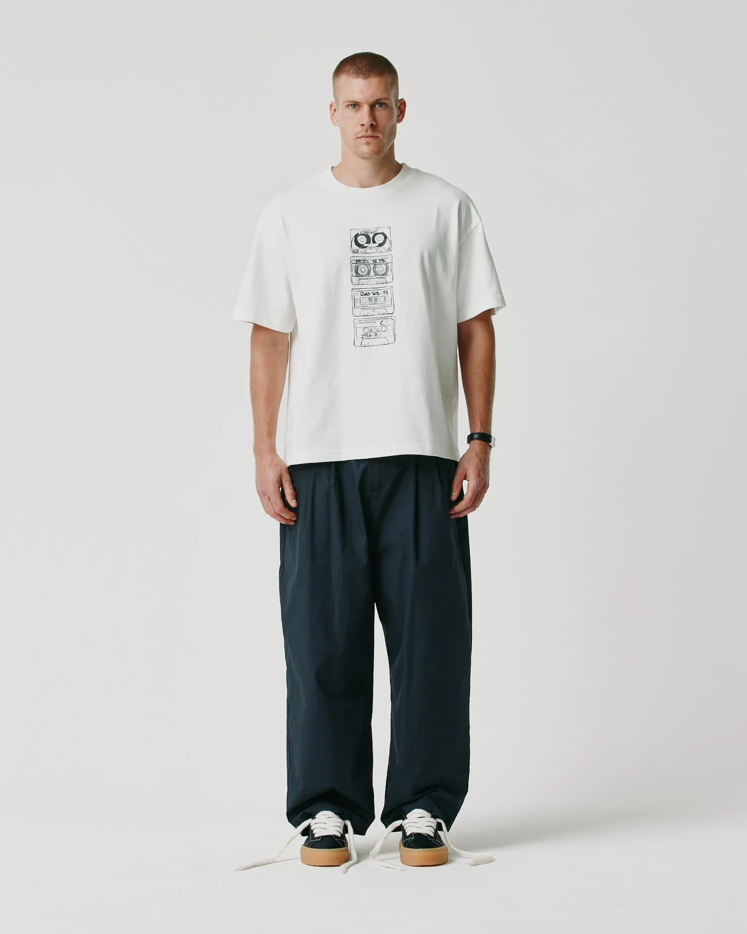 Cassette Tee - White