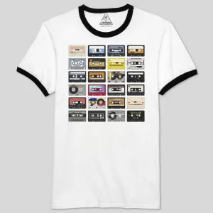CASSETTES MEN'S RINGER TEE