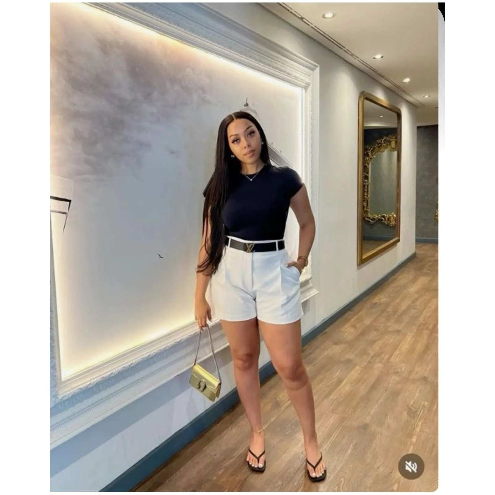Casual Cargo Shorts High Waist Pants.