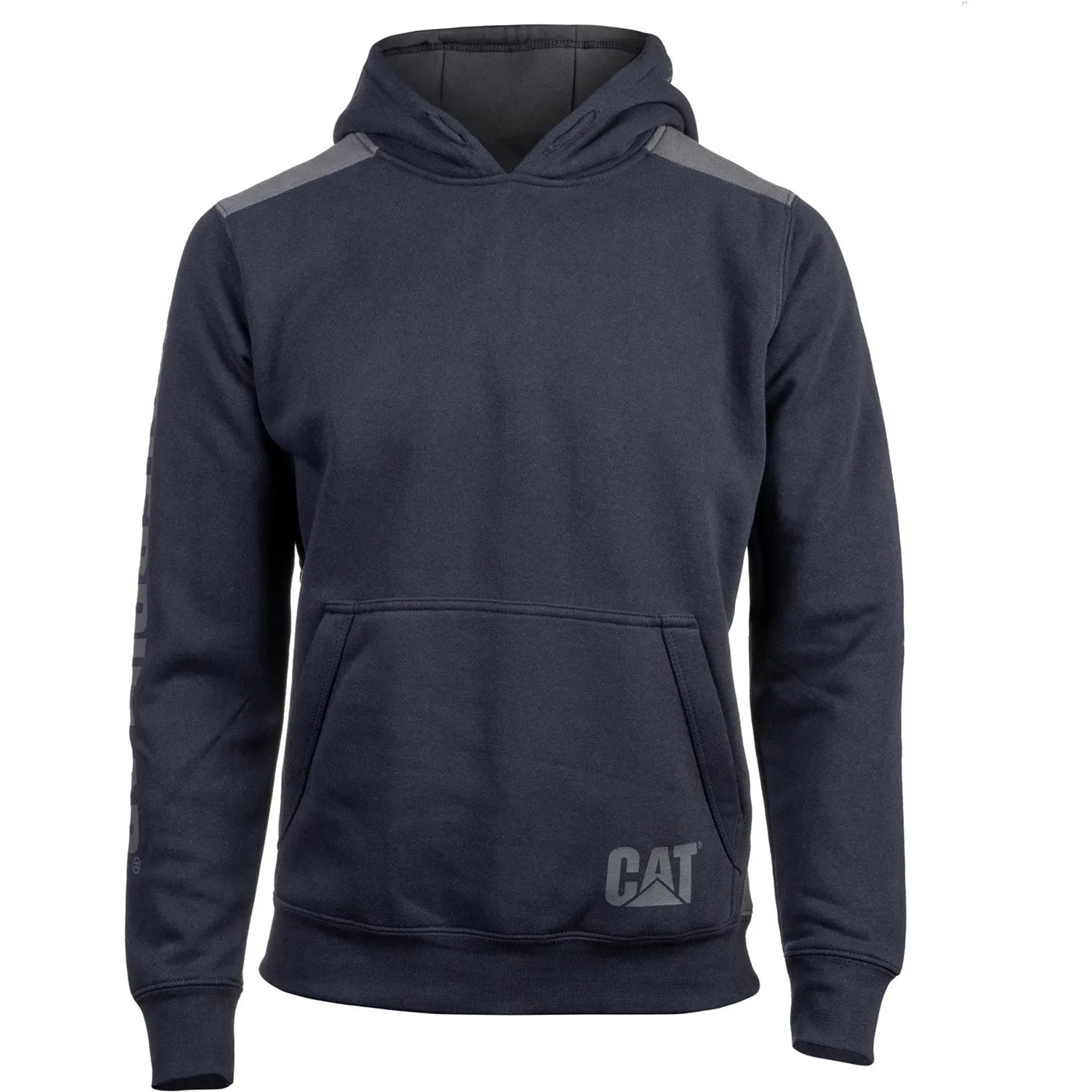 Caterpillar Logo Panel Hooded Sweatshirt  Navy
