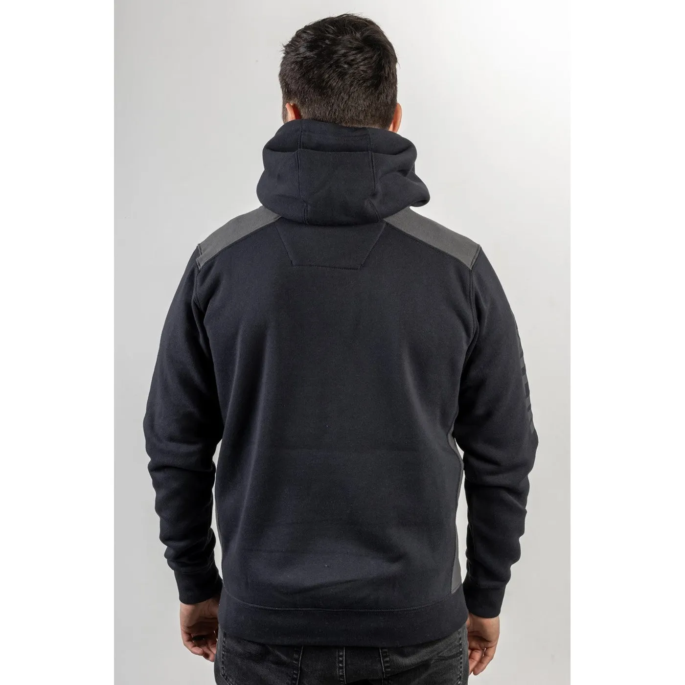 Caterpillar Logo Panel Hooded Sweatshirt  Navy