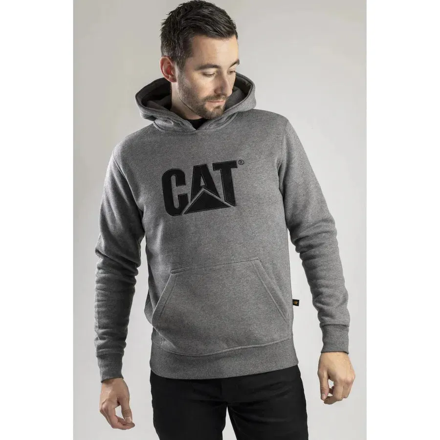 Caterpillar Trademark Hooded Sweatshirt - Heather Grey