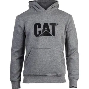 Caterpillar Trademark Hooded Sweatshirt - Heather Grey