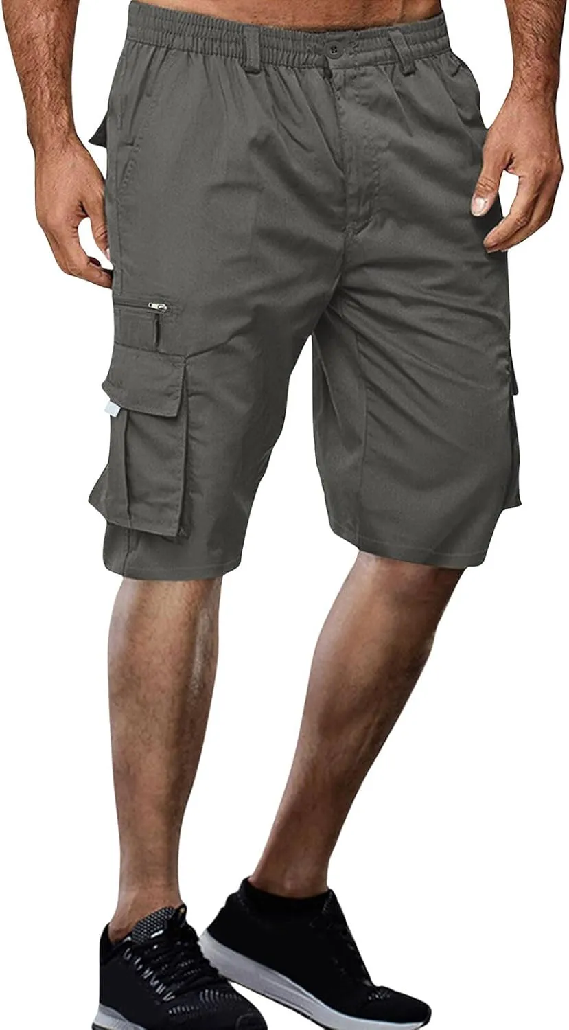 Cathalem Cargo Shorts for Men Casual Summer Shorts Work Shorts Hiking Cargo Shorts Lightweight Loose Fit Athletic Shorts