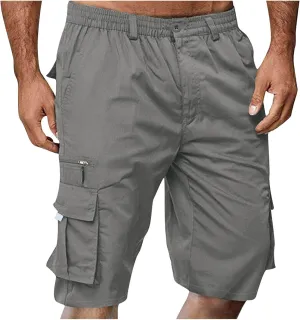 Cathalem Cargo Shorts for Men Casual Summer Shorts Work Shorts Hiking Cargo Shorts Lightweight Loose Fit Athletic Shorts