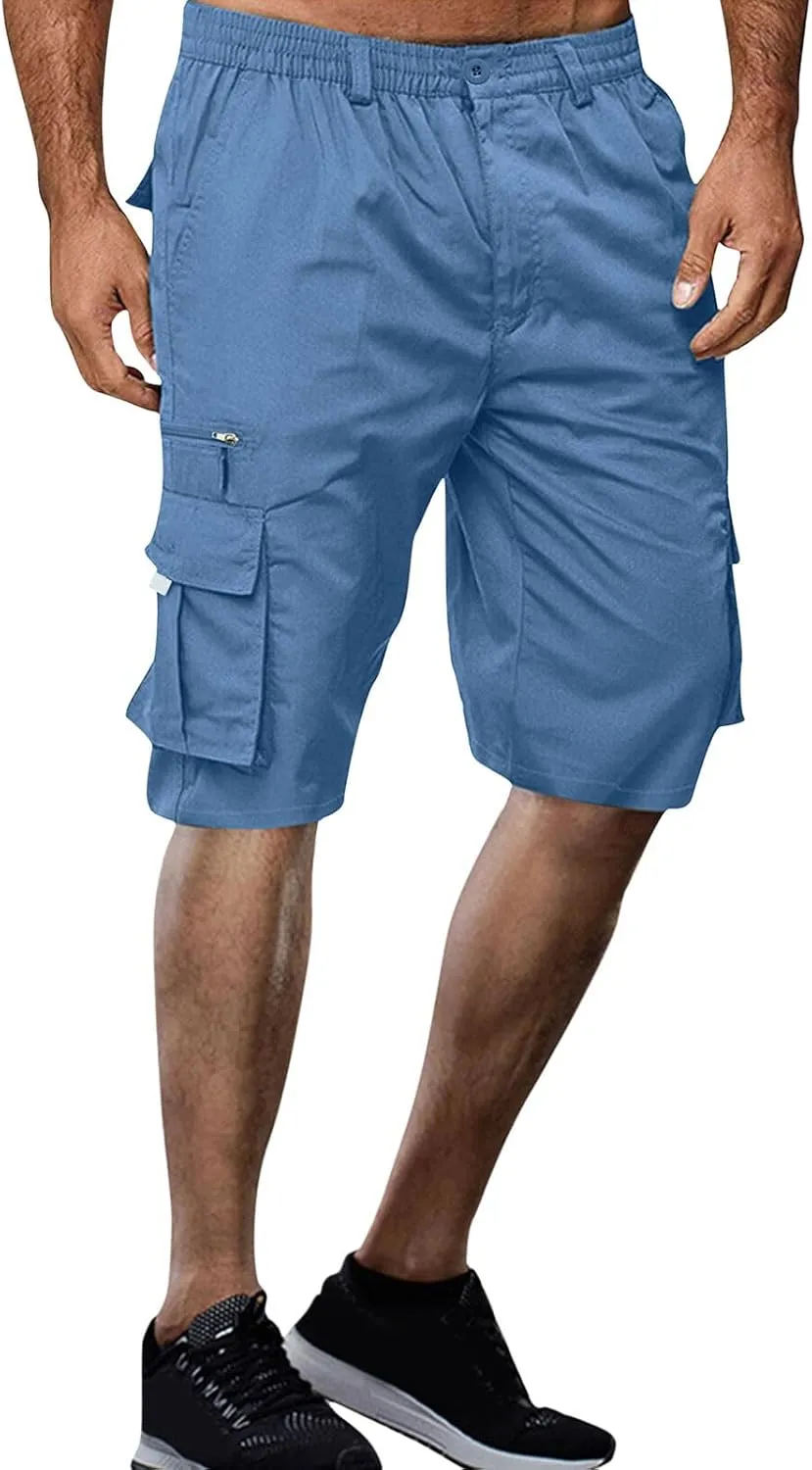 Cathalem Cargo Shorts for Men Casual Summer Shorts Work Shorts Hiking Cargo Shorts Lightweight Loose Fit Athletic Shorts
