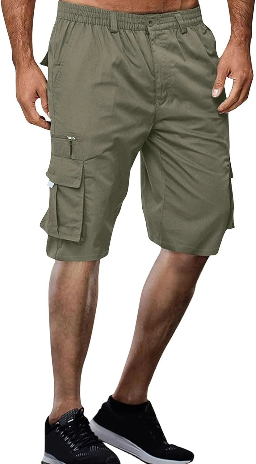 Cathalem Cargo Shorts for Men Casual Summer Shorts Work Shorts Hiking Cargo Shorts Lightweight Loose Fit Athletic Shorts
