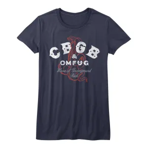 CBGB Snakes Women's Juniors T-Shirt
