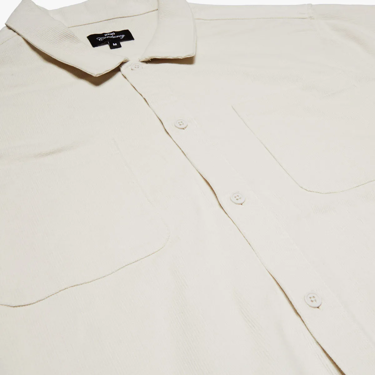 CCS Long Sleeve Corduroy Shirt - Off White