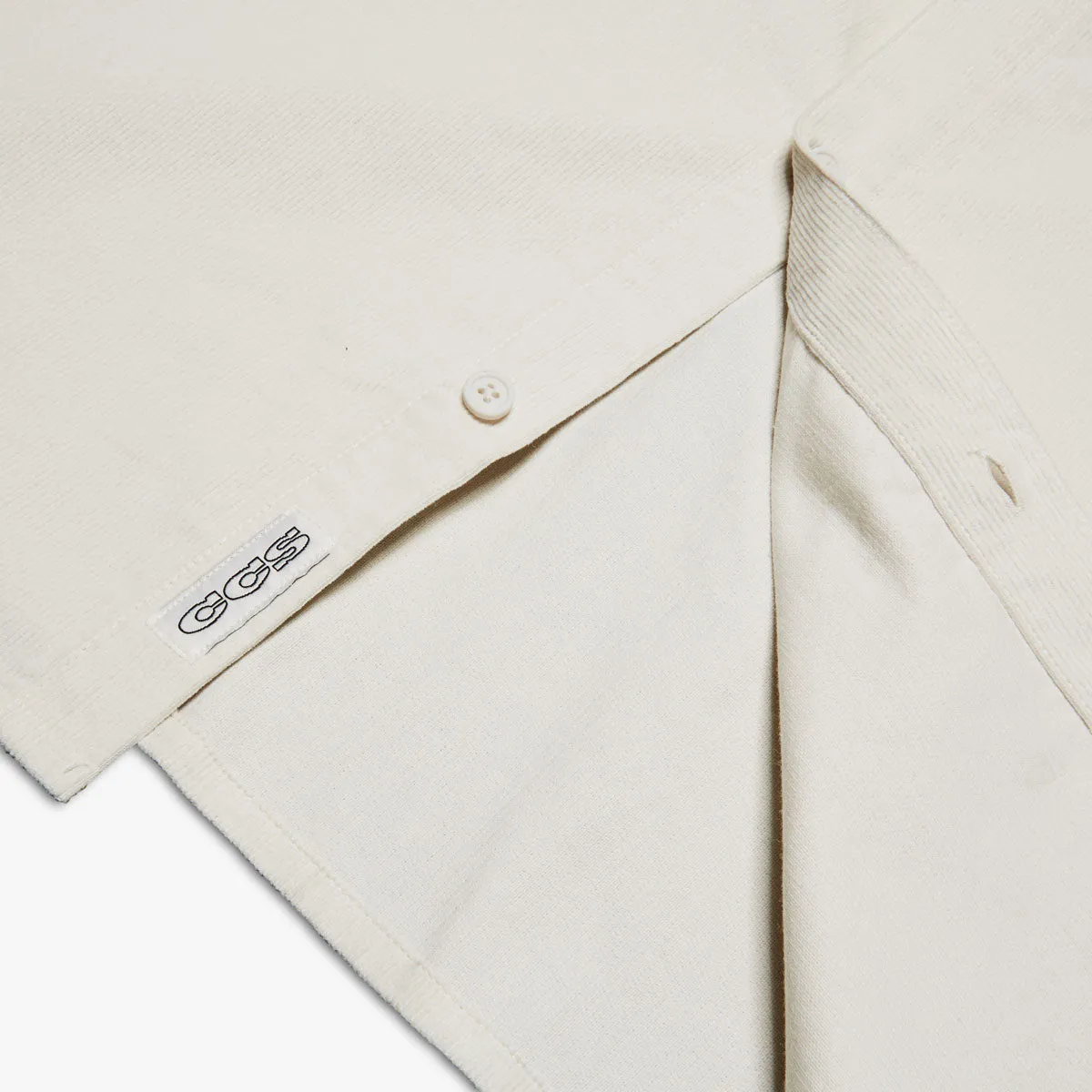 CCS Long Sleeve Corduroy Shirt - Off White