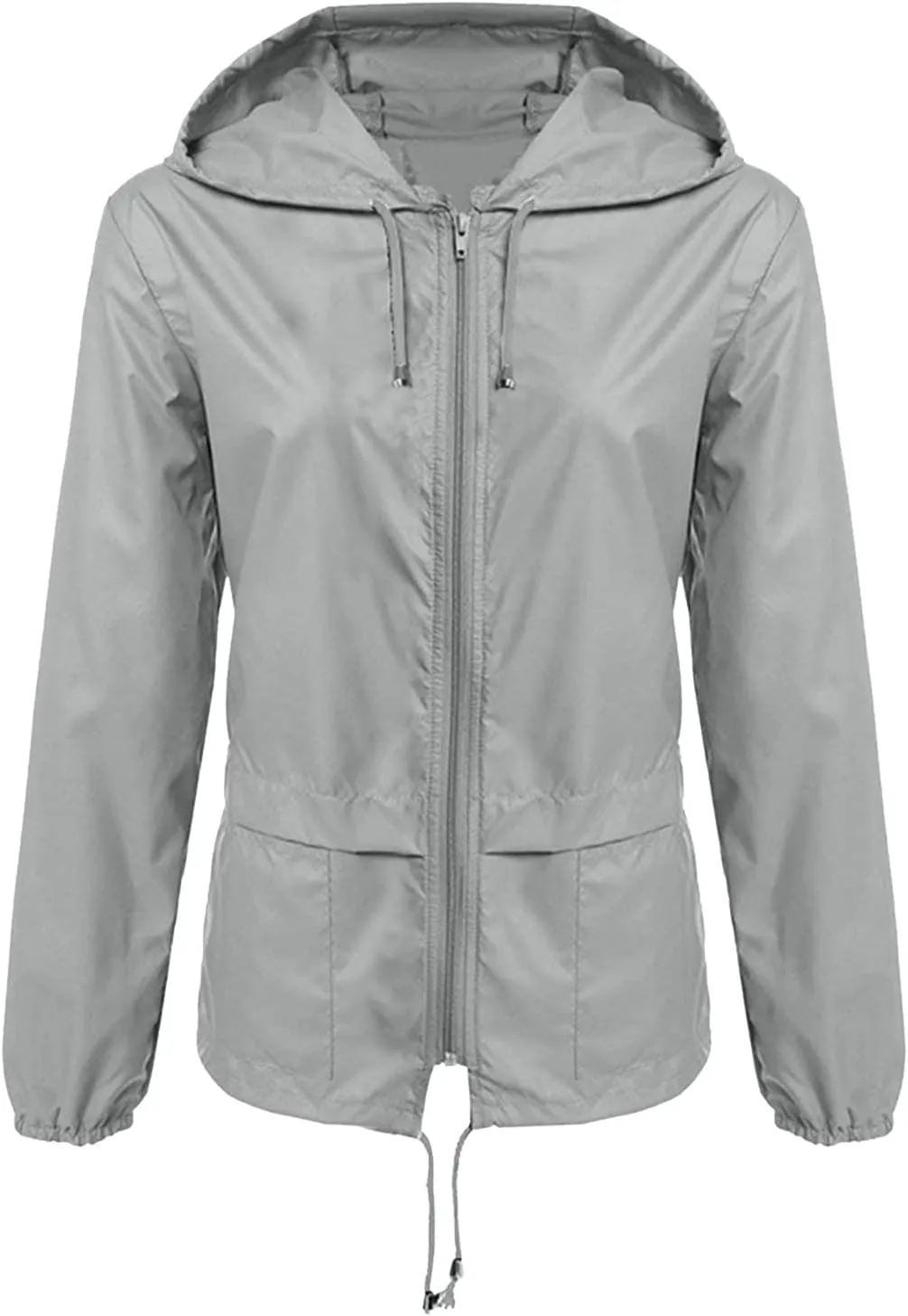 Cdiecer Raincoat Women Waterproof Rain Jacket Outdoor Hooded Windbreaker Lightweight Outdoor Active Hoodie with Pockets