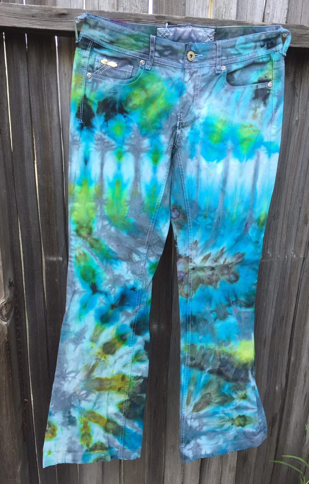 Celebration Shibori Dyed Jeans by Sage Luxury