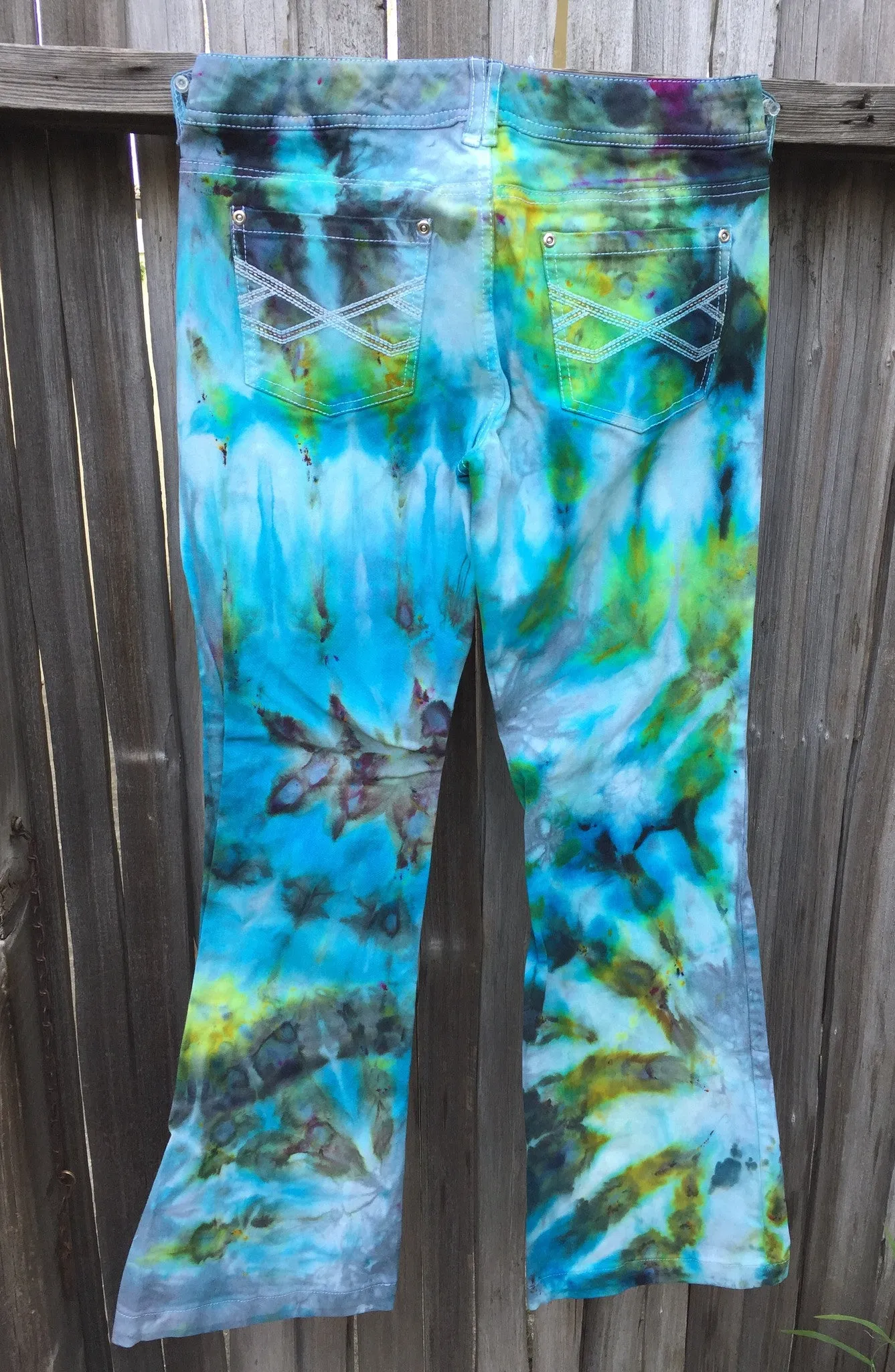 Celebration Shibori Dyed Jeans by Sage Luxury