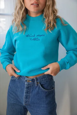 Ceremony Chainstitch X Prism Aqua Drink More Water Sweatshirt