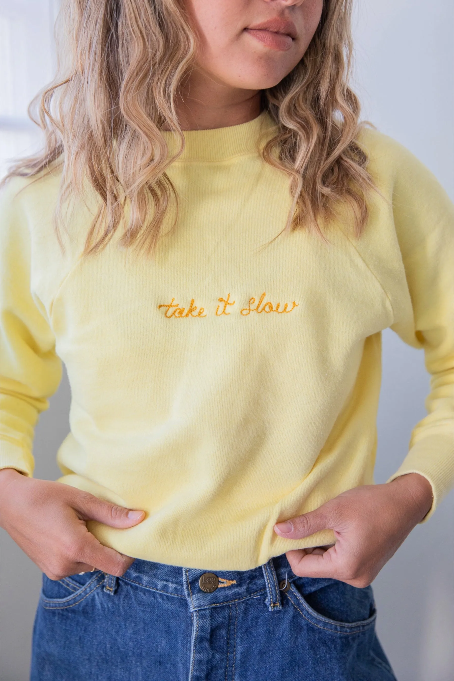 Ceremony Chainstitch X Prism Canary Take It Slow Sweatshirt