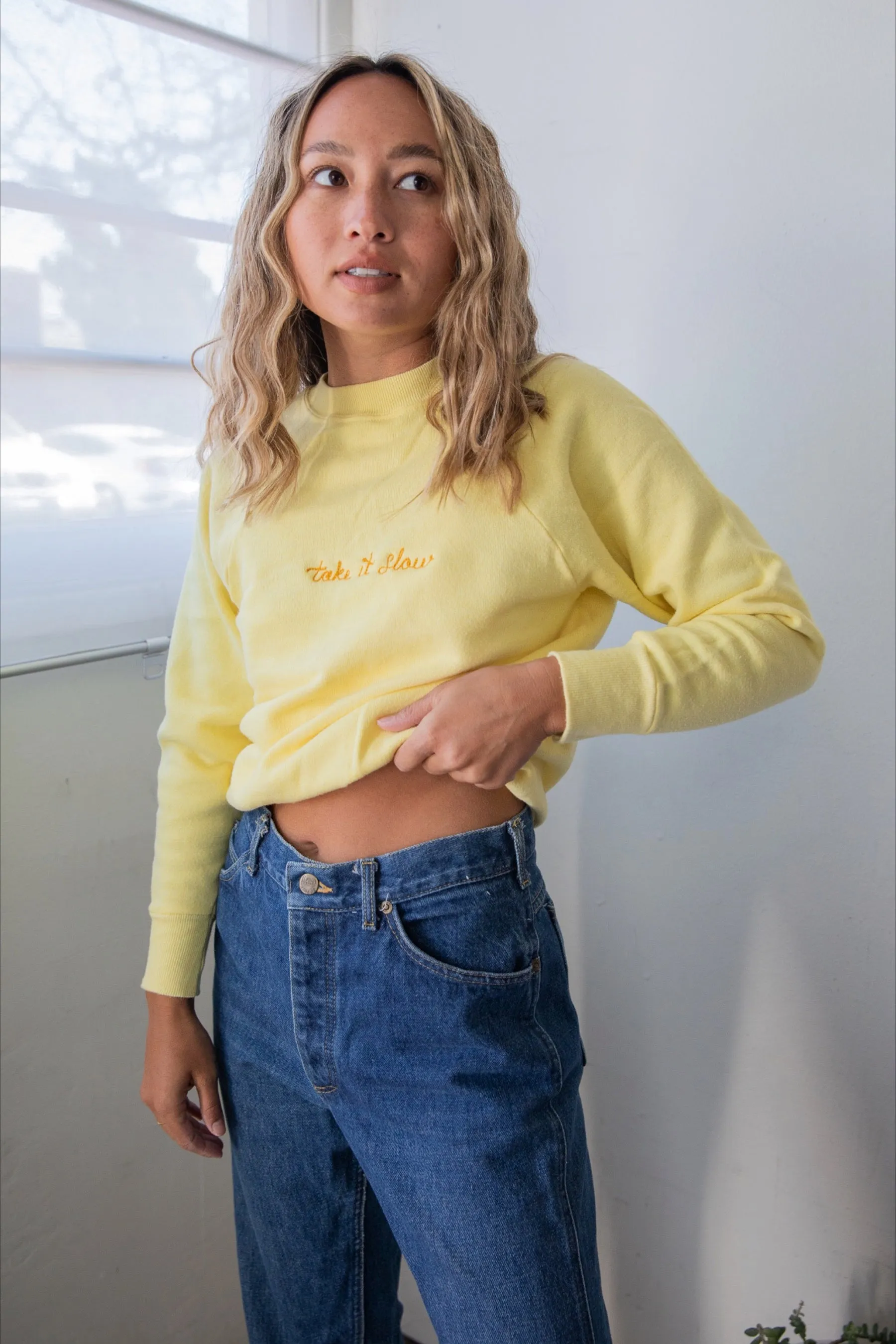 Ceremony Chainstitch X Prism Canary Take It Slow Sweatshirt