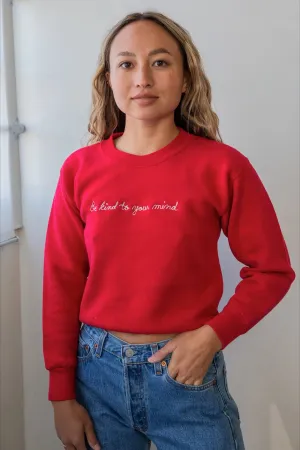 Ceremony Chainstitch X Prism Cherry Be Kind To Your Mind Sweatshirt