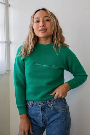 Ceremony Chainstitch X Prism Emerald Love Your Mother Sweatshirt