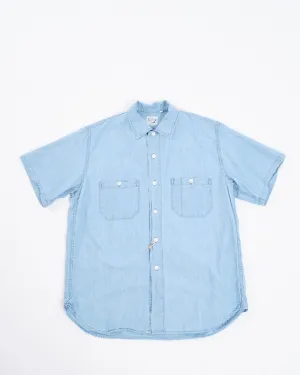 CHAMBRAY 60'S WORK SHIRT CHAMBRAY BLEACHED