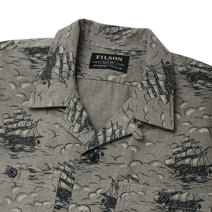 Chambray Short Sleeve Camp Shirt | Ships
