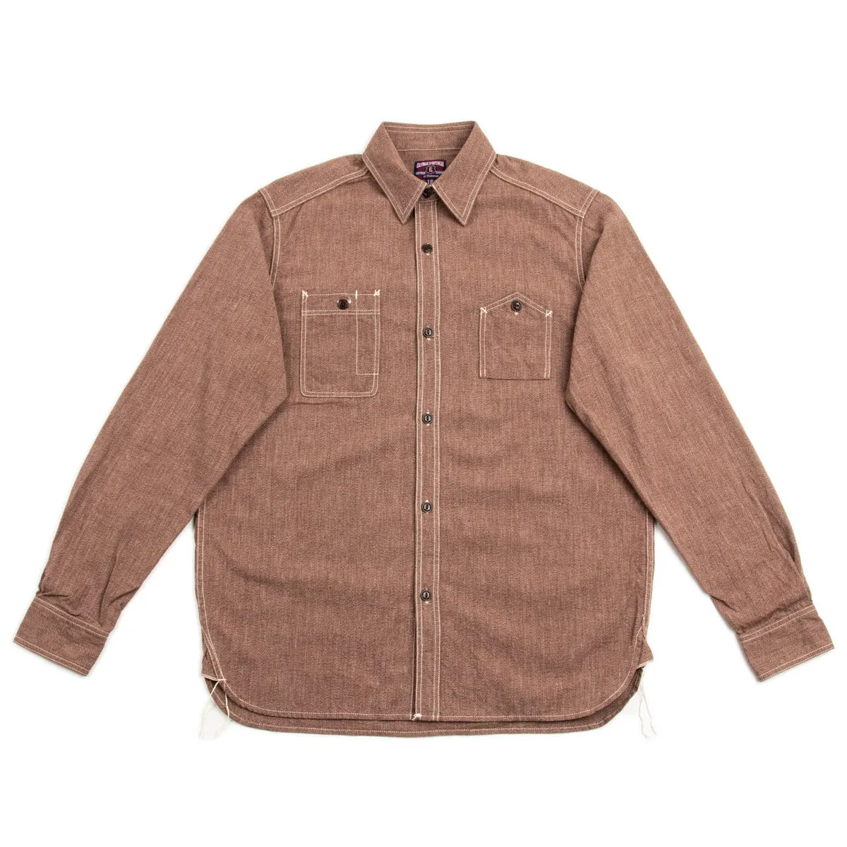 Chambray Work Shirt - Coral
