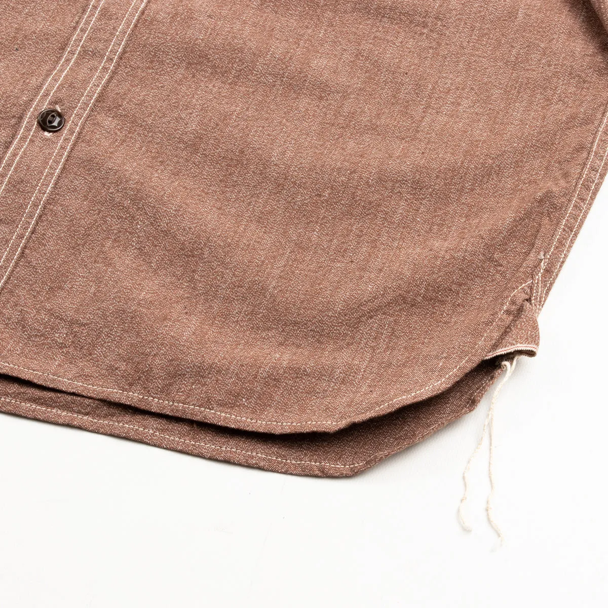 Chambray Work Shirt - Coral