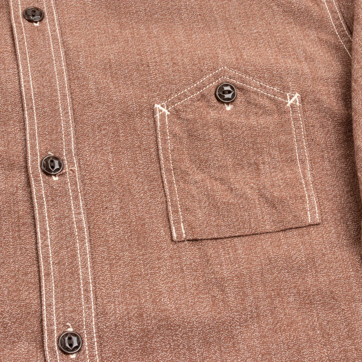 Chambray Work Shirt - Coral