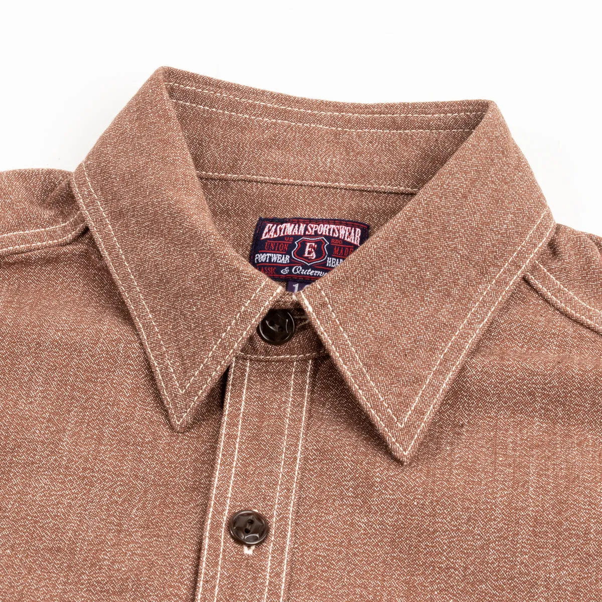 Chambray Work Shirt - Coral