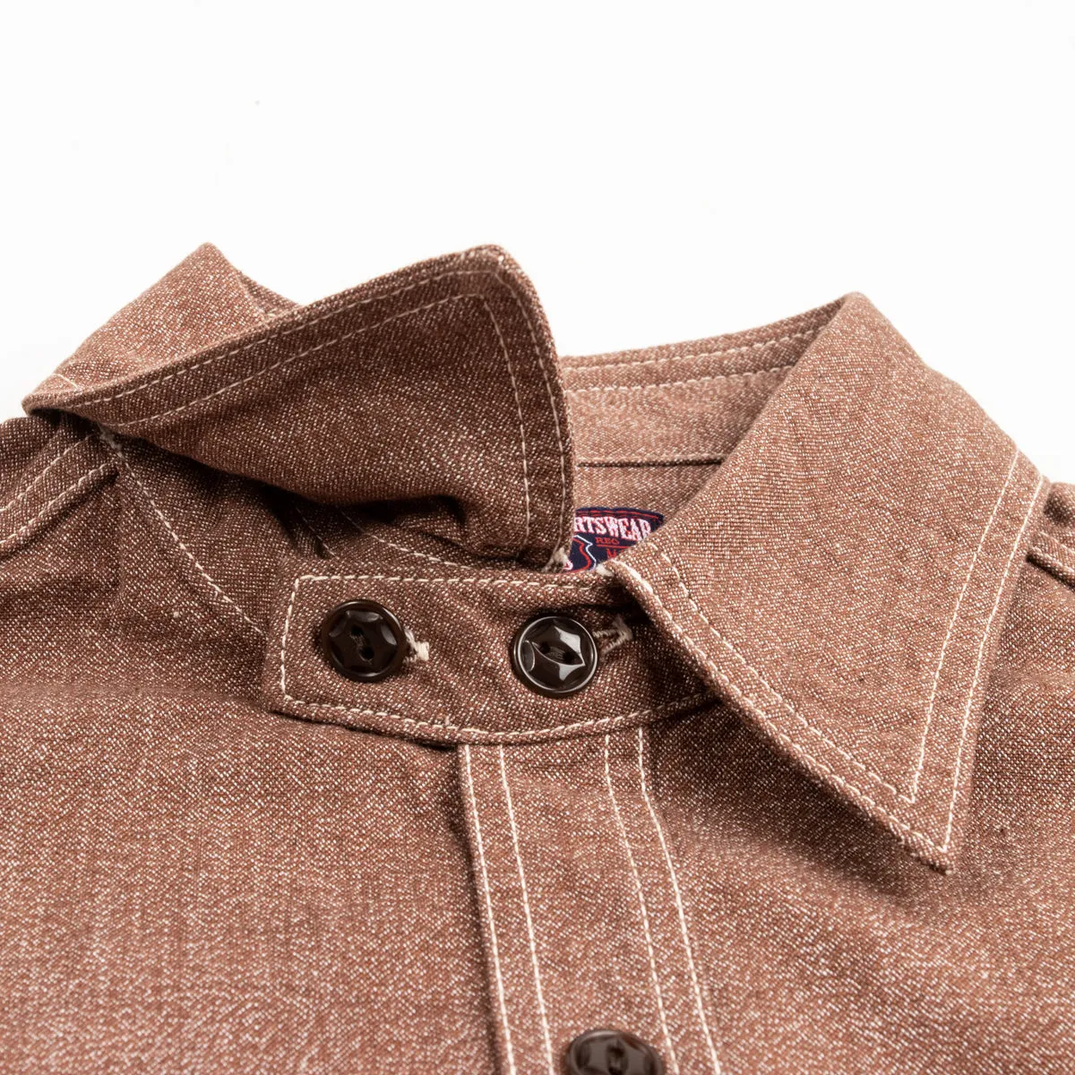 Chambray Work Shirt - Coral