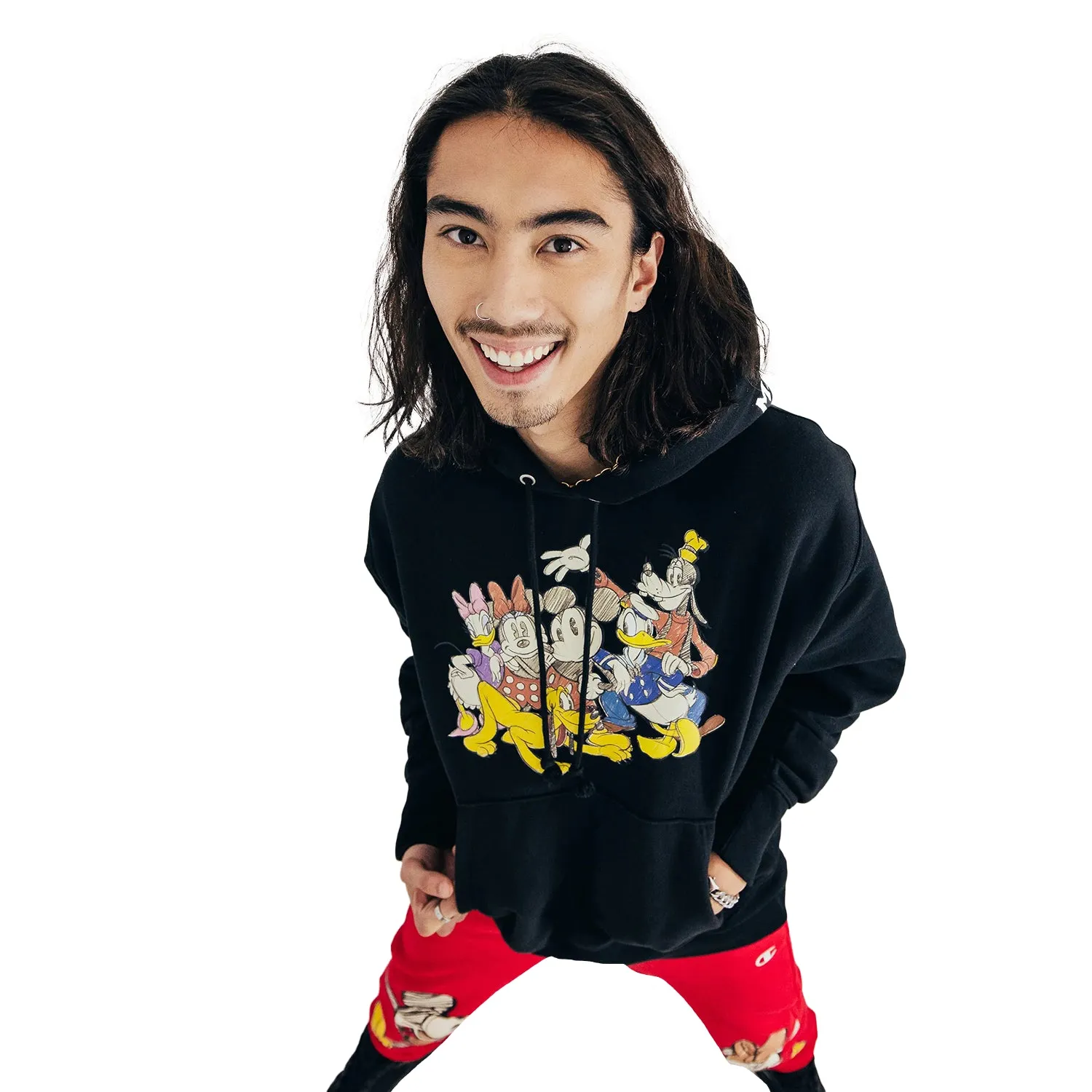 Champion Disney's Mickey & Friends Reverse Weave Men's Hoodie Black