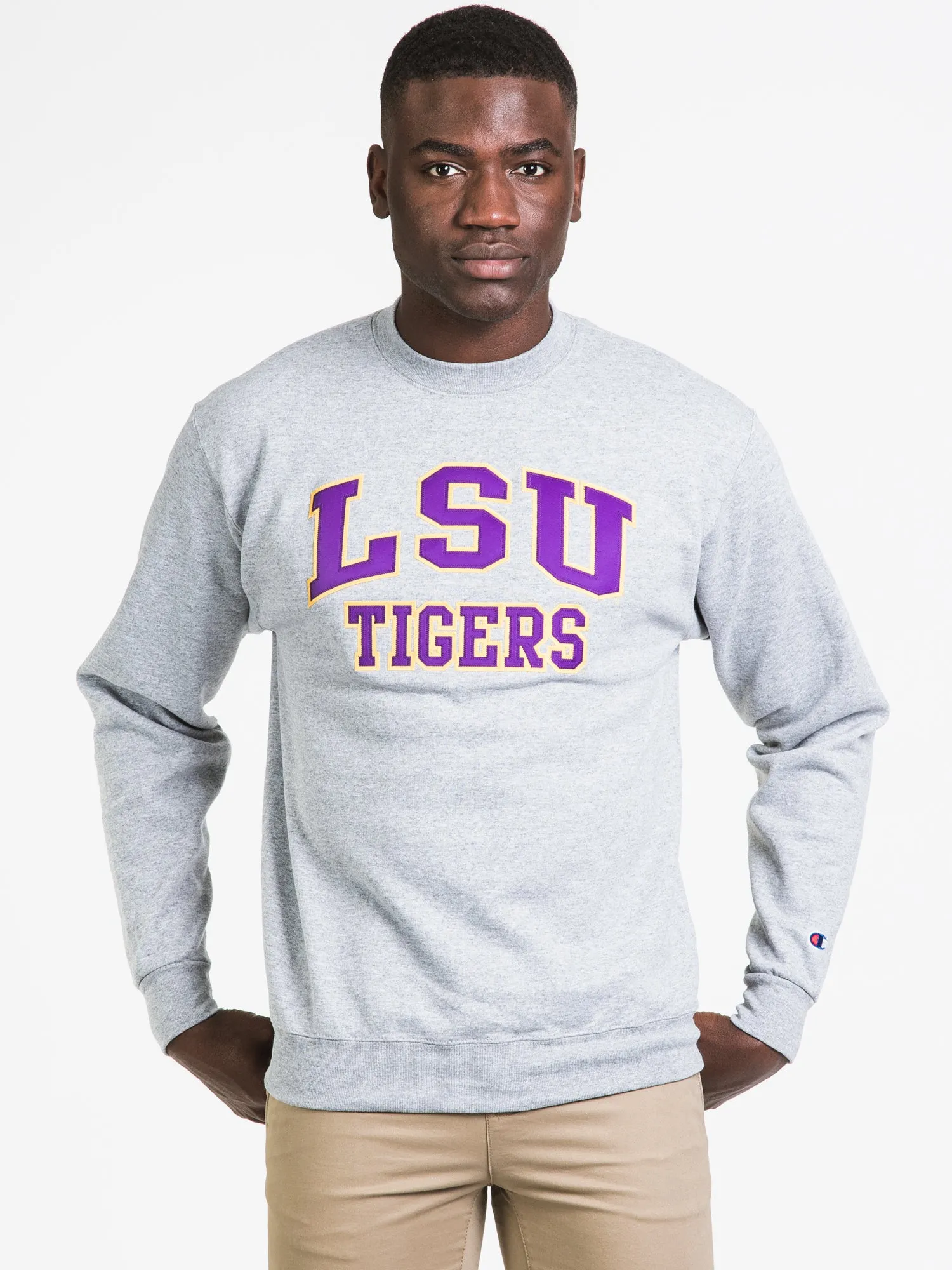 CHAMPION ECO POWERBLEND LSU CREW - CLEARANCE