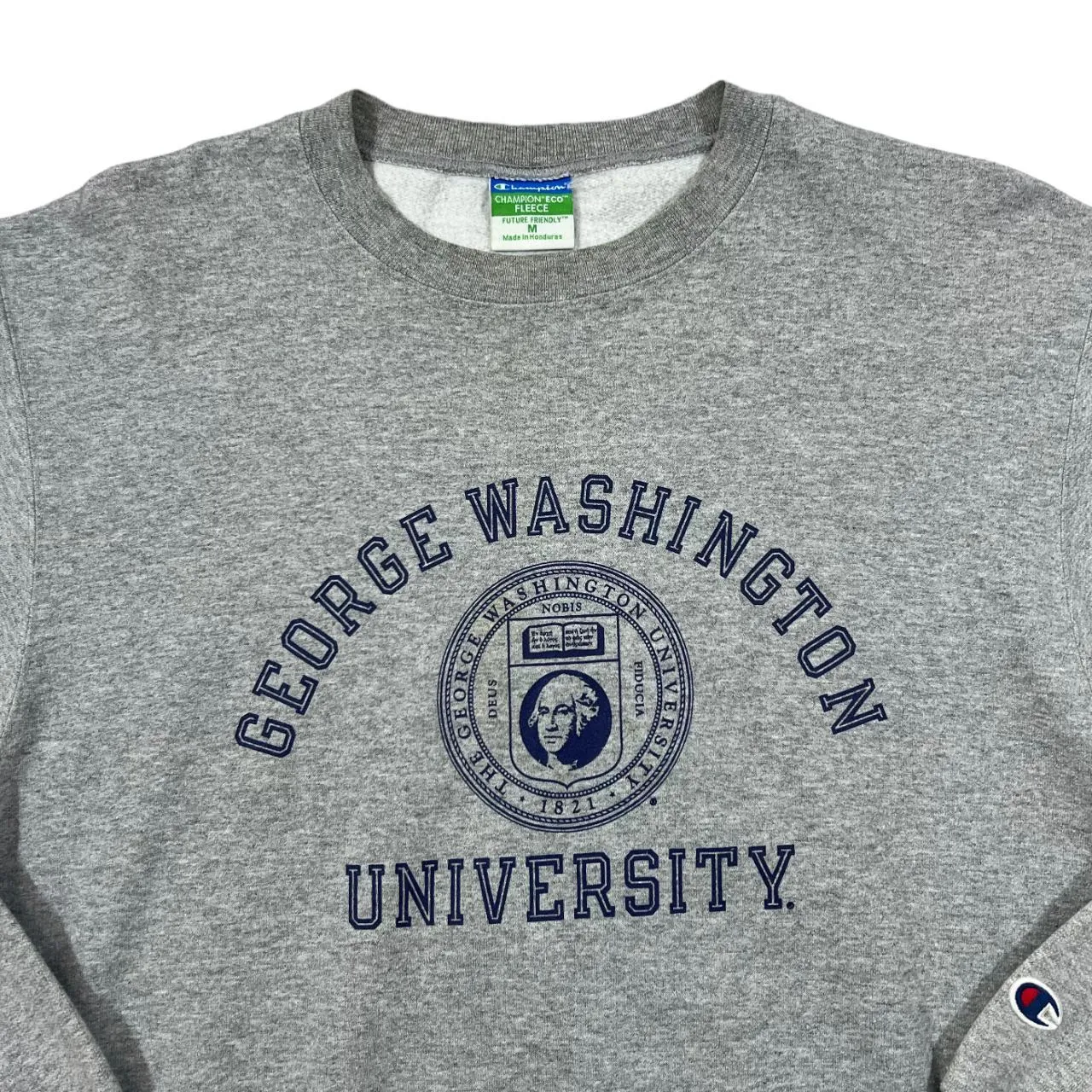 Champion GEORGE WASHINGTON UNIVERSITY College Spellout Graphic Crewneck Sweatshirt