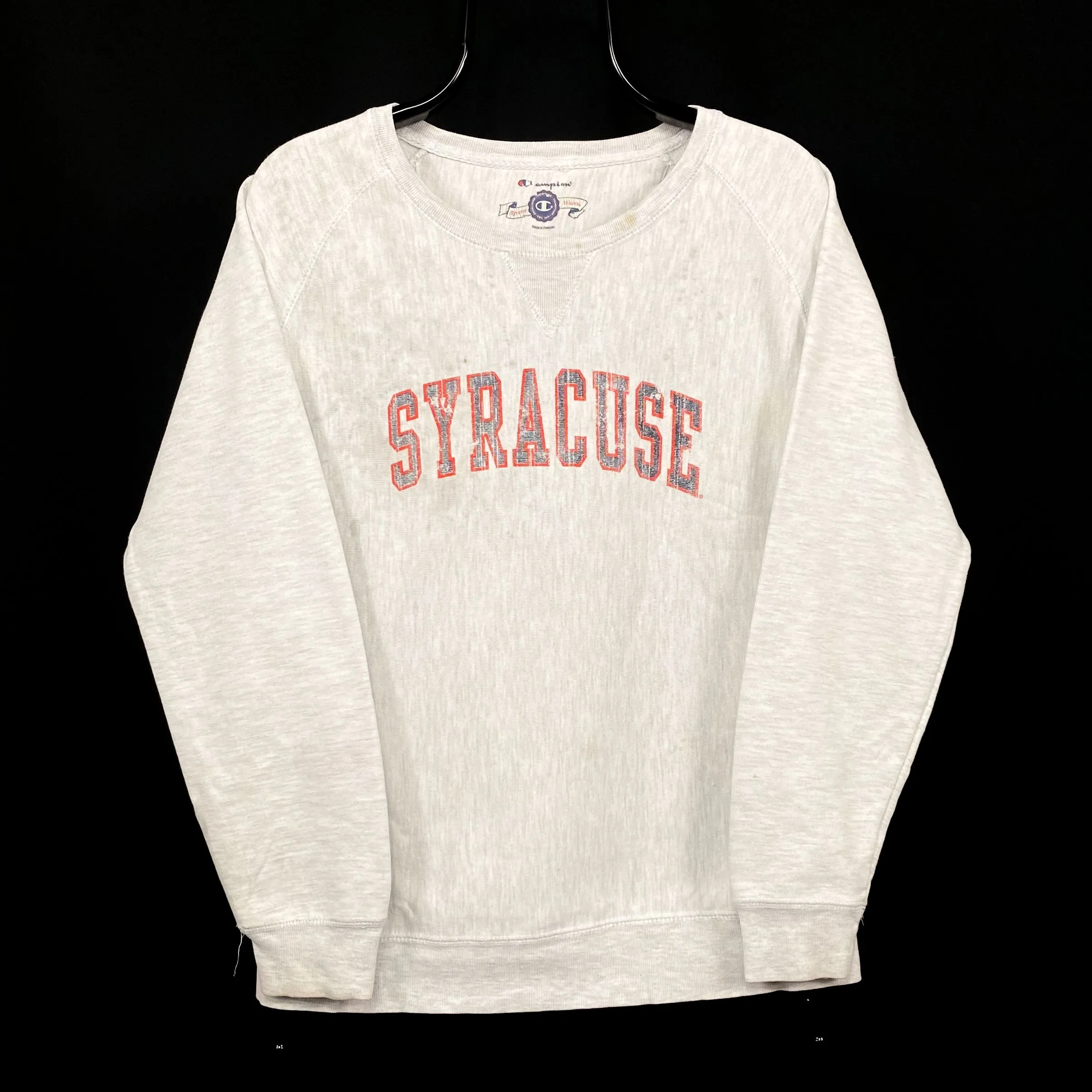 CHAMPION “Syracuse” College University Graphic Crewneck Sweatshirt