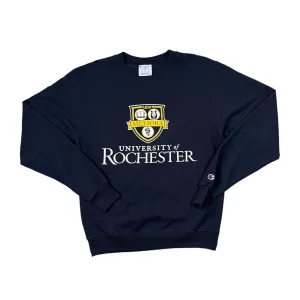 Champion UNIVERSITY OF ROCHESTER College Logo Spellout Graphic Crewneck Sweatshirt