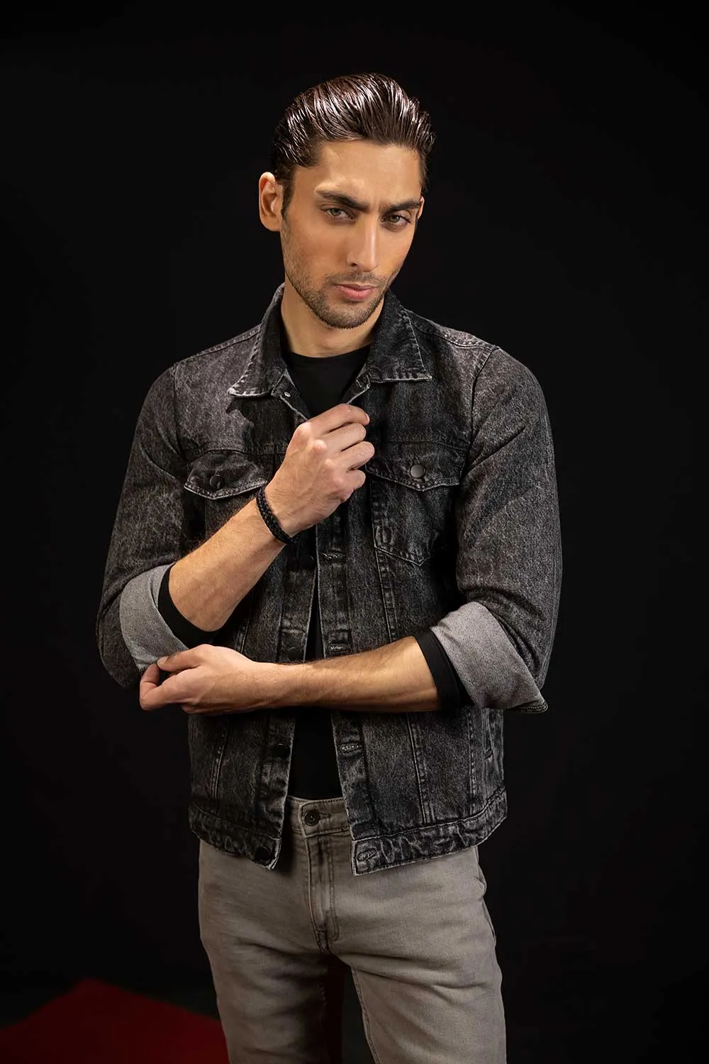 Charcoal Denim Jacket