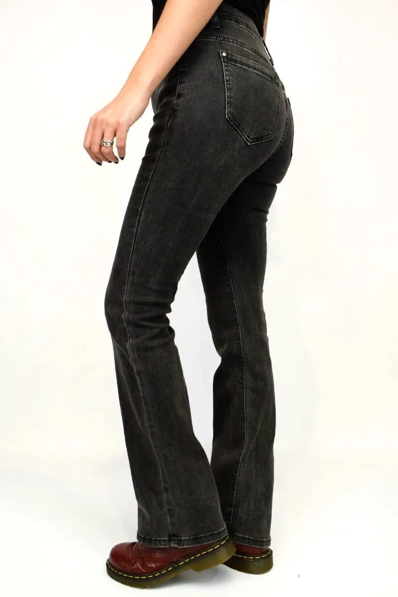 Charcoal Flared Jeans