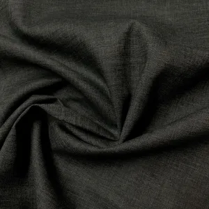 Charcoal Heather Hemp Blend Chambray Fabric