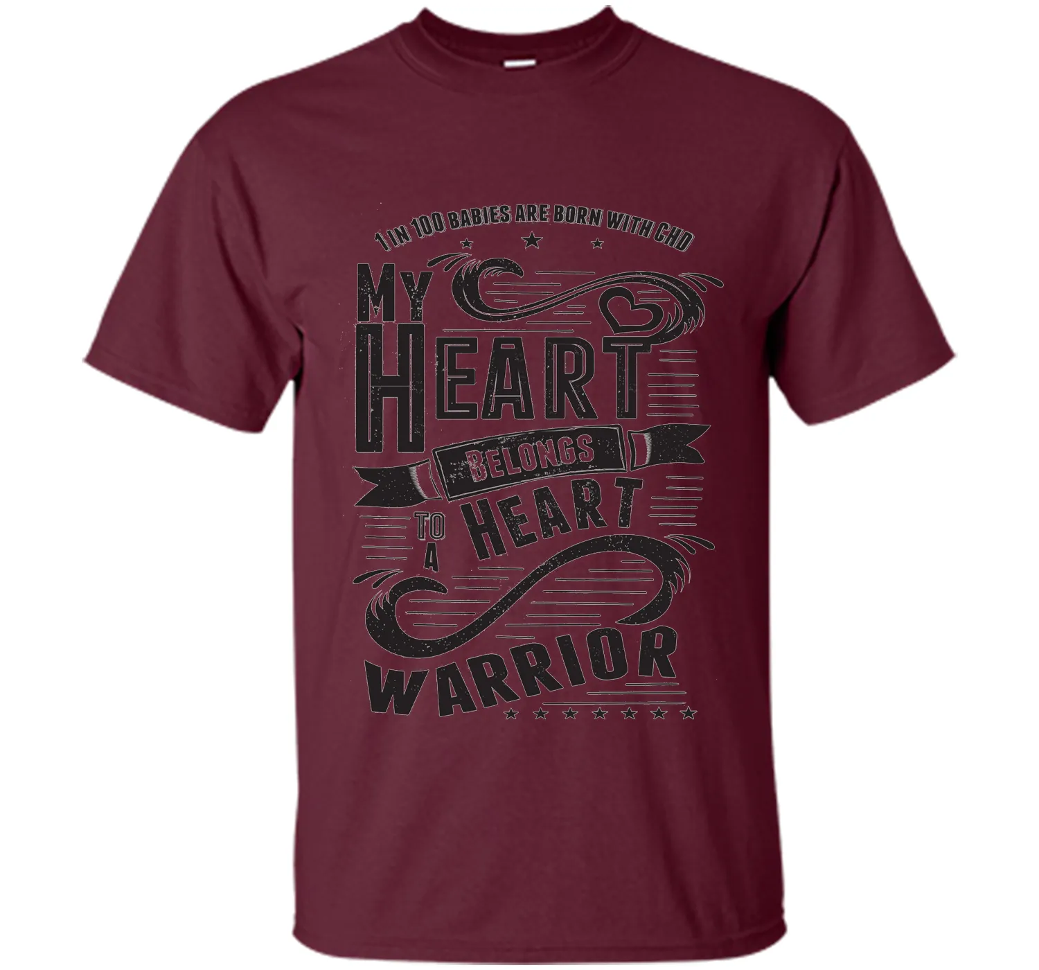CHD Shirts - My Heart Belongs To A Heart Warrior T-Shirt