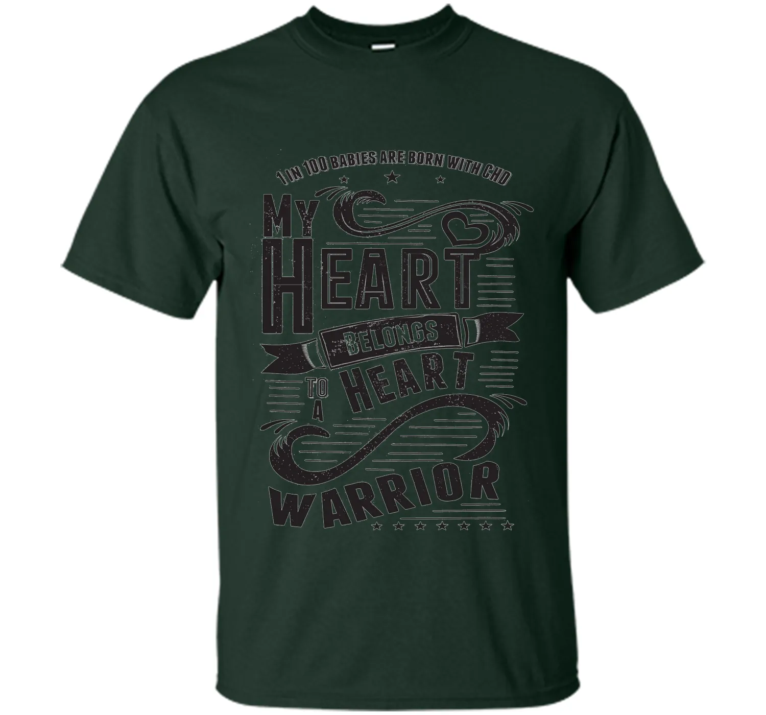 CHD Shirts - My Heart Belongs To A Heart Warrior T-Shirt