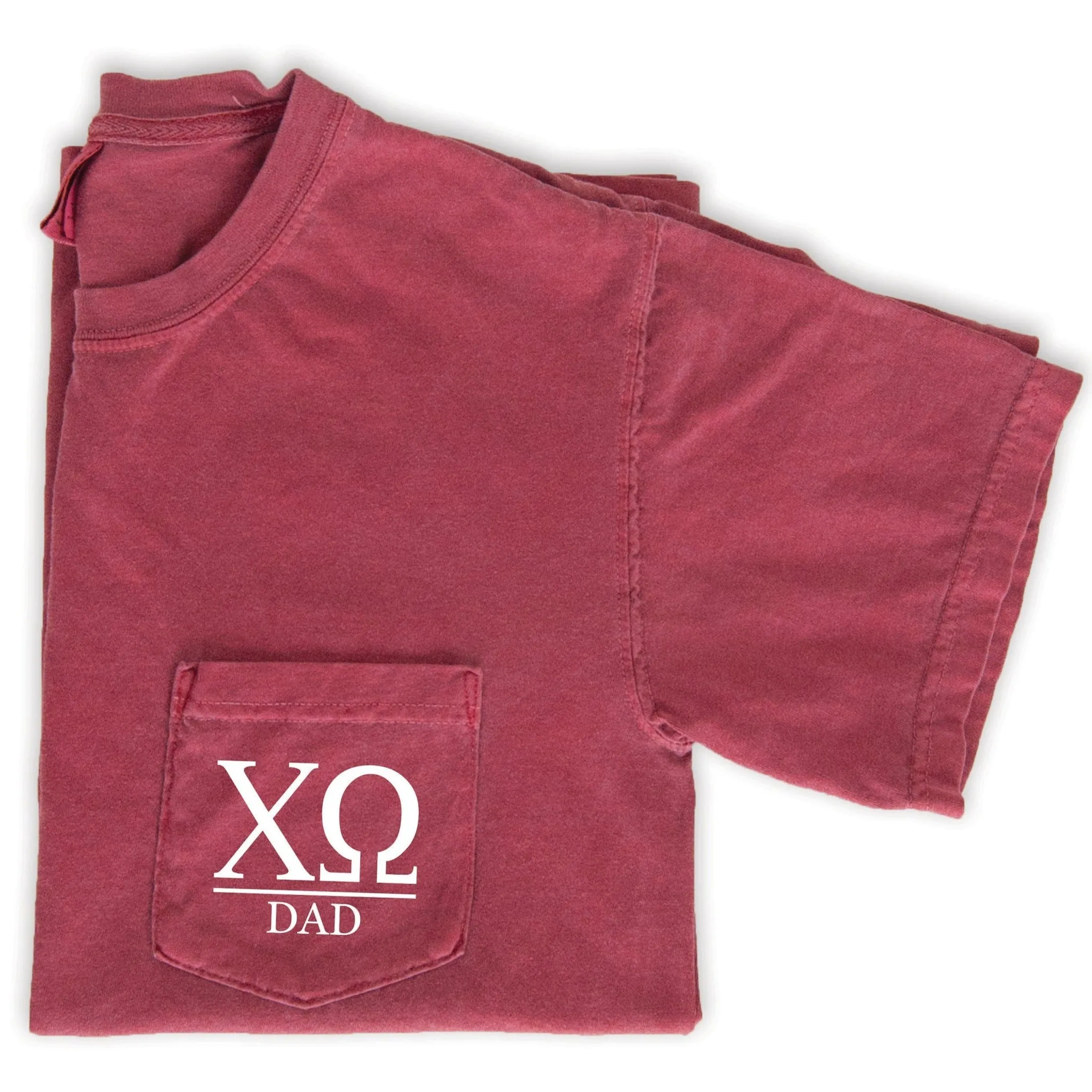 Chi Omega Dad T-Shirt - Crimson
