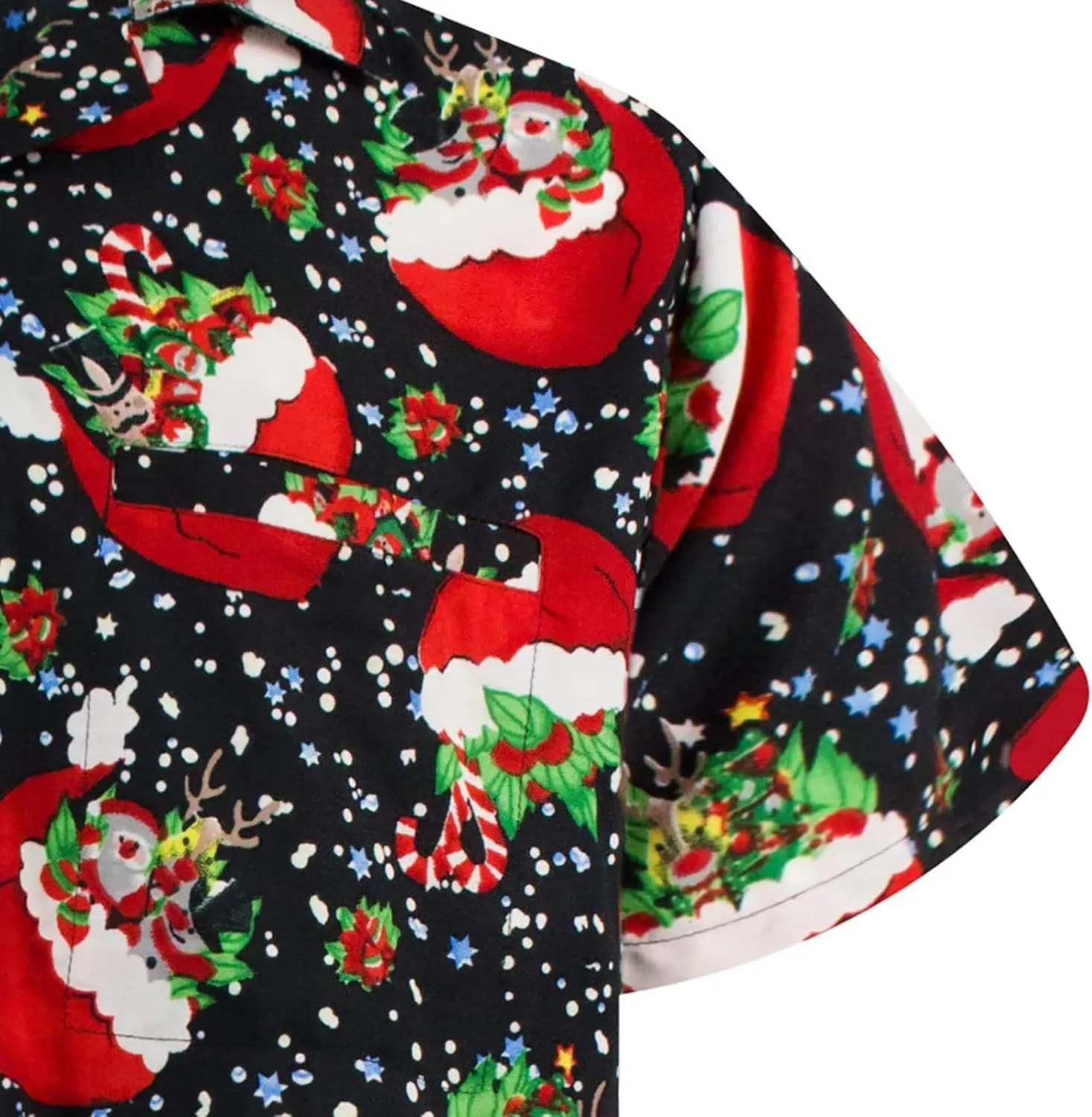 Christmas Button Down Shirts for Men 2024, Mens Button Down Christmas Shirt Short Sleeve Beach Printed Casual Shirts