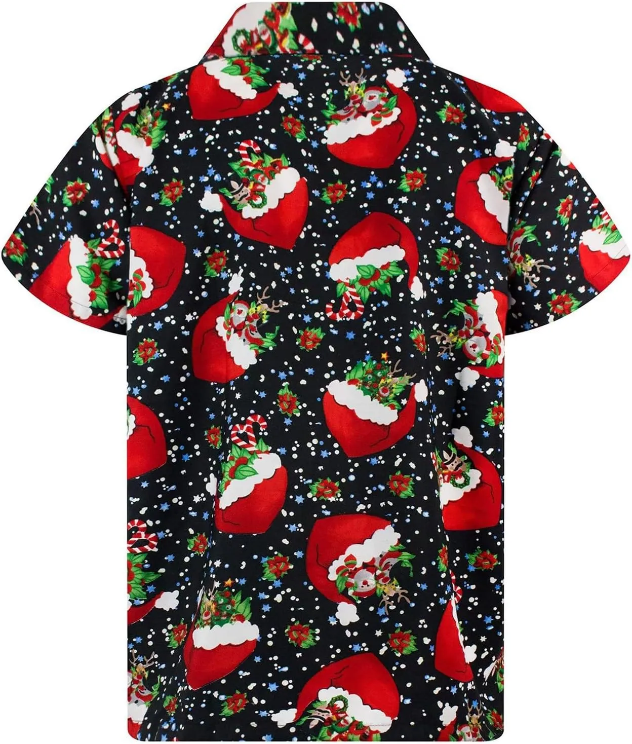 Christmas Button Down Shirts for Men 2024, Mens Button Down Christmas Shirt Short Sleeve Beach Printed Casual Shirts