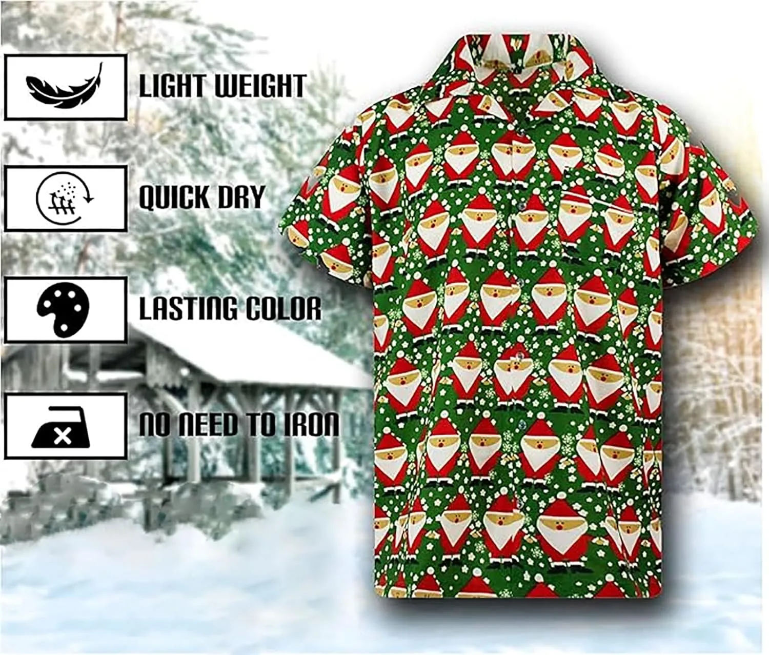 Christmas Button Down Shirts for Men 2024, Mens Button Down Christmas Shirt Short Sleeve Beach Printed Casual Shirts
