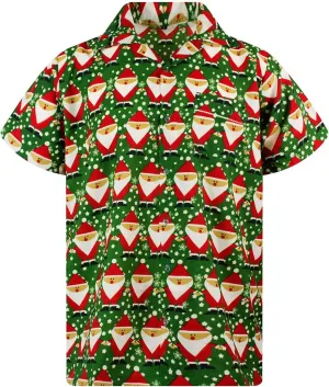 Christmas Button Down Shirts for Men 2024, Mens Button Down Christmas Shirt Short Sleeve Beach Printed Casual Shirts